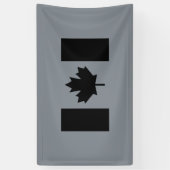 Banderoles Drapeau canadien en graphisme noir (Vertical)