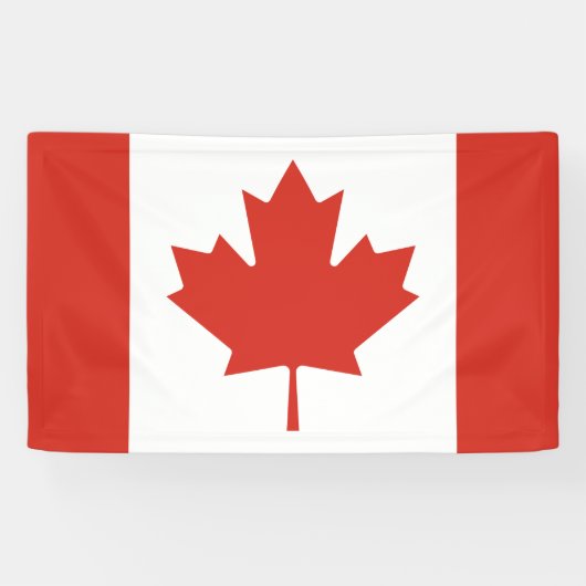 Banderoles Drapeau canadien (Feuille d'érable) (Canada) (Horizontal)