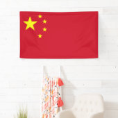 Banderoles Drapeau Chine (En situation)