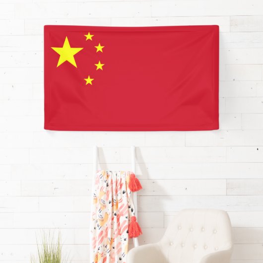 Banderoles Drapeau Chine (En situation)