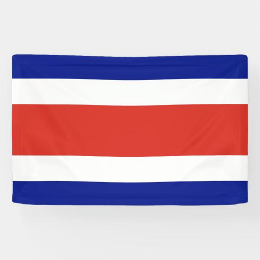 Banderoles Drapeau civil du Costa Rica (Horizontal)
