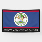 Banderoles Drapeau classique de Belize (Horizontal)
