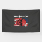Banderoles Drapeau crâne Halloween Vector Design_1 (Horizontal)