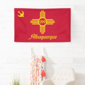 Banderoles Drapeau d'Albuquerque (Nouveau-Mexique) (En situation)
