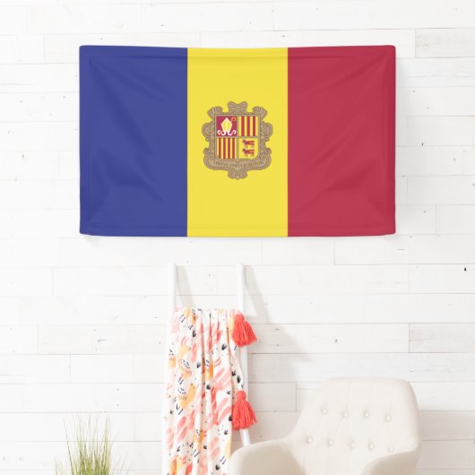 Banderoles drapeau d'Andorre (En situation)