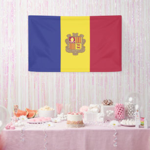 Banderoles drapeau d'Andorre