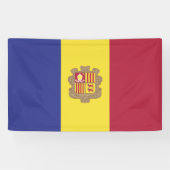 Banderoles drapeau d'Andorre (Horizontal)