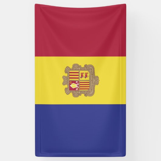 Banderoles drapeau d'Andorre (Vertical)