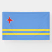 Banderoles Drapeau d'Aruba (Horizontal)