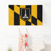 Banderoles Drapeau de Baltimore (Maryland, États-Unis) (En situation)