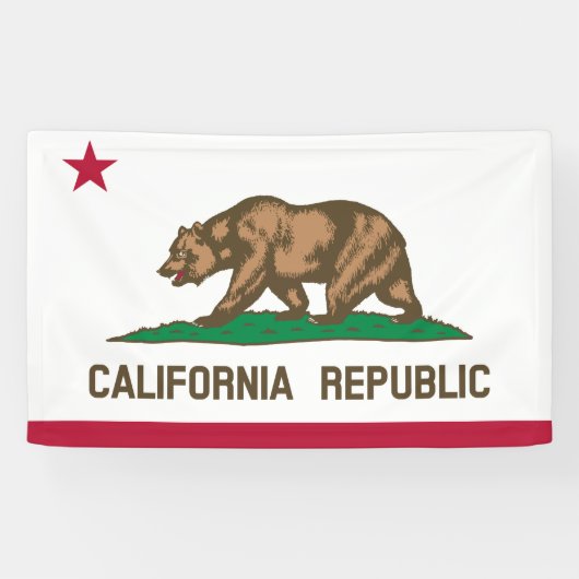 Banderoles Drapeau de Californie (Horizontal)