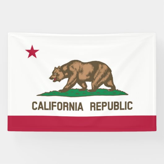 Banderoles Drapeau de Californie (Horizontal)