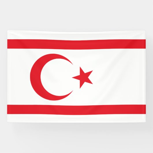 Banderoles Drapeau de Chypre du Nord (Horizontal)