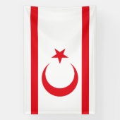 Banderoles Drapeau de Chypre du Nord (Verticale)