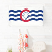 Banderoles Drapeau de Cincinnati (Ohio) (En situation)