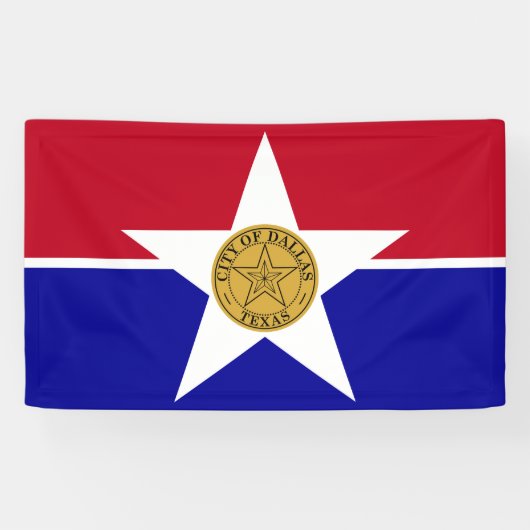 Banderoles Drapeau de Dallas (Texas) (Horizontal)