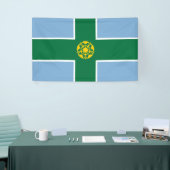 Banderoles Drapeau de Derbyshire (Comté d'Angleterre, Royaume (Salon professionnel)