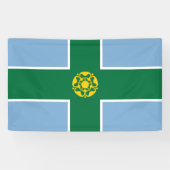 Banderoles Drapeau de Derbyshire (Comté d'Angleterre, Royaume (Horizontal)
