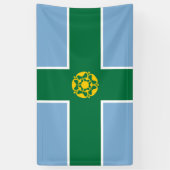 Banderoles Drapeau de Derbyshire (Comté d'Angleterre, Royaume (Vertical)