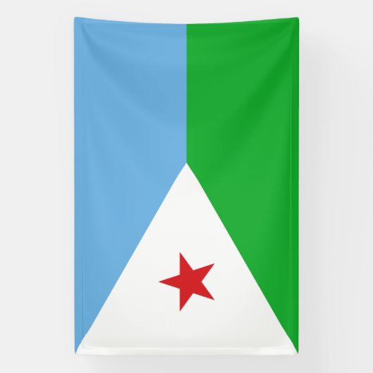 Banderoles Drapeau de Djibouti (Verticale)