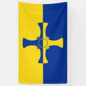Banderoles Drapeau de Durham (Comté d'Angleterre, RU) (Vertical)