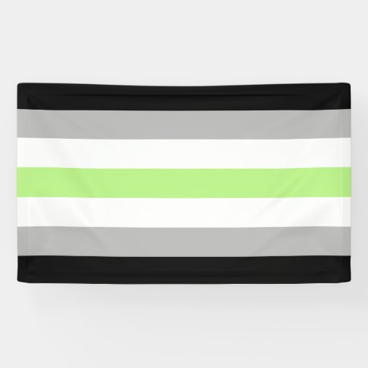 Banderoles Drapeau de fierté agender (Horizontal)