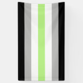 Banderoles Drapeau de fierté agender (Vertical)
