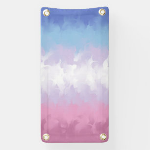 Banderoles Drapeau de fierté bigenre abstrait pastel boho moe