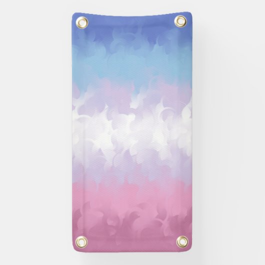 Banderoles Drapeau de fierté bigenre abstrait pastel boho moe (Verticale)