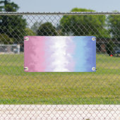 Banderoles Drapeau de fierté bigenre abstrait pastel boho moe (Insitu)