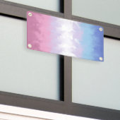 Banderoles Drapeau de fierté bigenre abstrait pastel boho moe (Bâtiment extérieur)