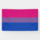 Banderoles Drapeau de fierté bisexuel (Horizontal)