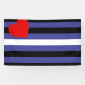 Banderoles Drapeau de fierté cuir (Horizontal)