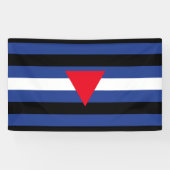 Banderoles Drapeau de fierté cuir queer (Horizontal)