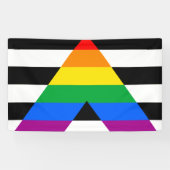 Banderoles Drapeau de fierté d'allié (Horizontal)