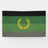Banderoles Drapeau de fierté de l'uniforme militaire (Horizontal)