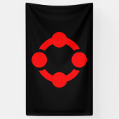 Banderoles Drapeau de fierté de niche (Noir) (Vertical)