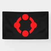 Banderoles Drapeau de fierté de niche (Noir) (Horizontal)