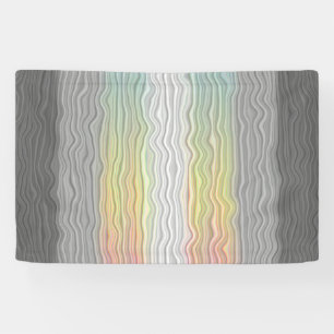 Banderoles Drapeau de fierté Demifluid Abstrait Groovy Boho T