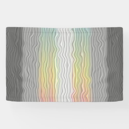 Banderoles Drapeau de fierté Demifluid Abstrait Groovy Boho T (Horizontal)