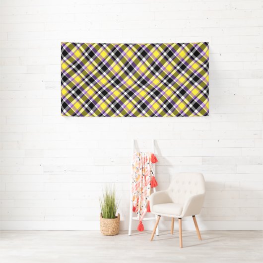 Banderoles Drapeau de fierté éclectique boho non binaire à ca (Insitu)