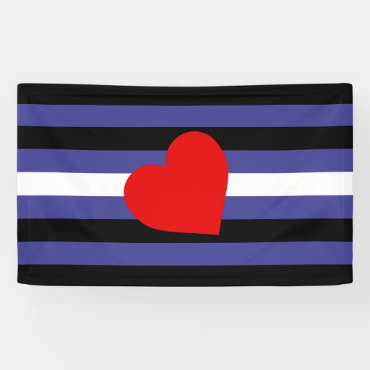 Banderoles Drapeau de fierté en cuir (Horizontal)