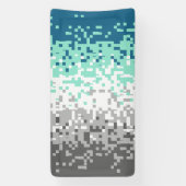 Banderoles Drapeau de fierté frayromantique abstrait pixelisé (Verticale)