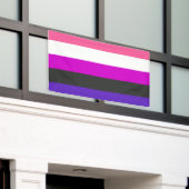 Banderoles Drapeau de fierté genderfluid (Bâtiment extérieur)