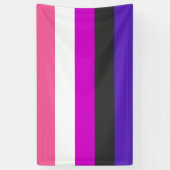 Banderoles Drapeau de fierté genderfluid (Vertical)