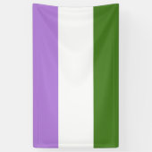 Banderoles Drapeau de fierté genderqueer (Vertical)