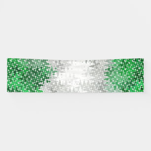 Banderoles Drapeau de fierté grisromantique abstrait ondulé t