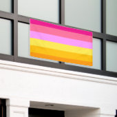 Banderoles Drapeau de fierté lesbienne (Aube) (Bâtiment extérieur)
