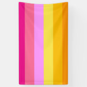 Banderoles Drapeau de fierté lesbienne (Aube) (Vertical)