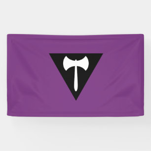 Banderoles Drapeau de fierté lesbienne Labrys